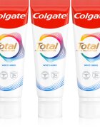Colgate Total Active Prevention Whitening избелваща паста за зъби 3x75 мл.
