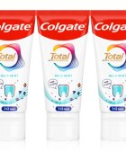 Colgate Total Junior Active Prevention Mild Mint паста за зъби за съвършено почистване на зъби и устната кухина за деца 3x50 мл.