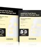 Cosrx Advanced Snail Mucin Glass Glow Hydrogel Mask ревитализираща хидрогелна маска с екстракт от охлюв да уеднакви цвета на кожата 3 бр.