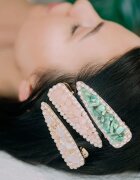 Crystallove Amazonite Hair Clip фиба за коса 1 бр.