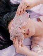 Crystallove Rose Quartz Mask маска за околоочната зона 1 бр.