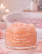 Crystallove Rose Quartz Shimmer Body Scrub пилинг за тяло 200 гр.