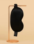 Crystallove Silk Eye Mask маска за сън Black 1 бр.