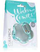 Curaprox Baby Waking Senses Чесалка за зъби с четка за масаж и дрънкалка 1 бр.