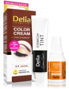 Delia Cosmetics Argan Oil цвят за вежди цвят 4.0 Brown 15 мл.
