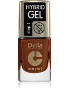 Delia Cosmetics Coral Nail Enamel Hybrid Gel гел лак за нокти цвят 144 11 мл.