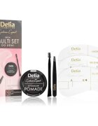 Delia Cosmetics Eyebrow Expert Zest комплект за оформяне на вежди цвят 1.1 Graphite Black 1 бр.