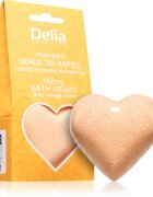 Delia Cosmetics Fizzing Bath Heart Orange бомбичка за вана 100 гр.