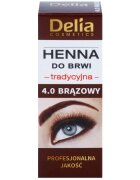 Delia Cosmetics Henna цвят за вежди цвят 4.0 Brown 2 g + 2 мл.