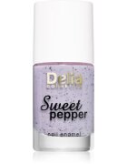 Delia Cosmetics Sweet Pepper Black Particles лак за нокти цвят 04 Lavender 11 мл.