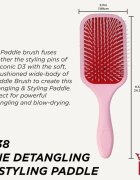 Denman Detangling D38 The Detangling & Styling Paddle голяма плоска четка за дълга коса Pink Crush 1 бр.