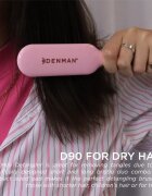 Denman Detangling D90 The Mini Detangler четка за по-лесно разресване на косата Pink Crush 1 бр.