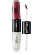 Dermacol 16H Lip Colour дълготрайно червило и гланц за устни цвят 35 Sugar Plum 2x4 мл.