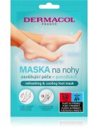 Dermacol Foot Mask Refreshing & Cooling регенерираща маска за ходила под формата на чорапи с освежаващ ефект 1 чифт