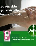 Dettol Energise Liquid Hand Wash Wild Berries & Crisp Apple пълнител за безконтактен дозатор за сапун 250 мл.