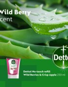 Dettol Energise Liquid Hand Wash Wild Berries & Crisp Apple пълнител за безконтактен дозатор за сапун 250 мл.