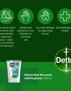 Dettol Soft on Skin Kids Explorer Power пълнител за безконтактен дозатор за сапун 250 мл.