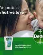 Dettol Soft on Skin Kids Explorer Power пълнител за безконтактен дозатор за сапун 250 мл.