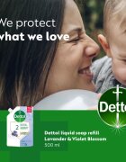 Dettol Soft on Skin Lavender течен сапун пълнител 500 мл.