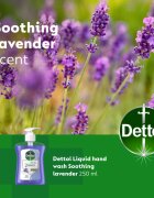 Dettol Soft on Skin Lavender течен сапун за ръце 250 мл.