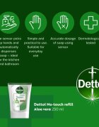 Dettol Soft on Skin Set пълнител за безконтактен дозатор за сапун изгодна опаковка Aloe Vera