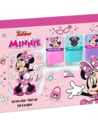 Disney Minnie Nail Set комплект лак за нокти за деца 3y+ Pink Blue Purple 3x4.5 мл.