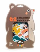 DJECO Forest Animals Baby Stickers стикери 18m+ 62 бр.