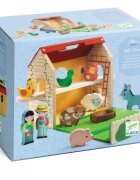DJECO Wooden Farm комплект играчки от дърво 18m+ 11 бр.