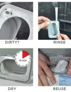 Dooky Reusable Lid Grey Card капаче за мокри кърпички 1 бр.
