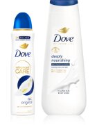 Dove Advanced Care Deeply Nourishing изгодна опаковка на дезодорант и душ-гел