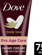 Dove Body Love Pro Age крем за ръце за зряла кожа 75 м