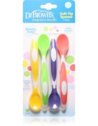Dr. Brown's Designed to Nourish™ Soft-Tip Spoons лъжичка за деца 4 m+ 4 бр.