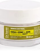 Dr. Santé Sebocontrol Cica + Zinc + AHA нормализиращ нощен крем регулиращ дейността на мастните жлези 50 мл.
