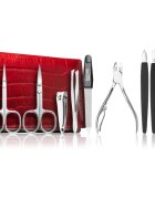 DuKaS Premium Line Solingen 252 комплект за маникюр + калъф Burgundy