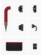 Dyson Supersonic r HD17 T1/T2 Red Velvet/Gold професионален сешоар за коса с йонизатор Straight + Wavy 1 бр.