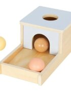 eliNeli Wooden Box With Balls играчка за подреждане от дърво 1 бр.