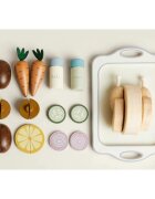 eliNeli Wooden Food with Chicken играчка от дърво за деца 18m+ 1 бр.
