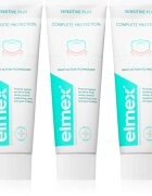 Elmex Sensitive Plus Complete Protection подсилваща паста за зъби 3x75 мл.