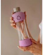 EQUA Active стъклена бутилка за вода Plum 1 бр.