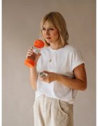EQUA Active стъклена бутилка за вода Tangerine 1 бр.