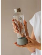 EQUA Glass стъклена бутилка за вода боя Feather 1 бр.
