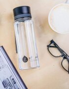 EQUA Plain бутилка за вода боя Black 1 бр.
