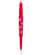 espoir Real Eye Dual Stick дълготрайни сенки за очи в молив с избелител цвят 02 Peach Beam 0.5 гр.