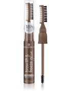 Essence Brow Lift & Freeze транспарентен гел за вежди цвят 04 Dark Brown 7 мл.