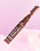 Essence Brow Lift & Freeze транспарентен гел за вежди цвят 04 Dark Brown 7 мл.