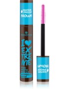 Essence I LOVE EXTREME crazy volume водоустойчива спирала за обем цвят 01 Cozy Brown 12 мл.
