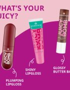 Essence Juicy Bomb блясък за устни с увеличаващ ефект цвят 04 Blossom Peach 2.6 мл.