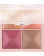 Essence Radiant Light палитра с хайлайтъри и ружове цвят Signature Light 11 гр.