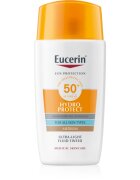 Eucerin Sun Hydro Protect тониращ слънцезащитен флуид SPF 50+ цвят Medium 50 мл.