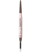 Eveline Cosmetics Brow & Go! водоустойчив молив за вежди с четка 2 в 1 цвят Taupe 4 гр.